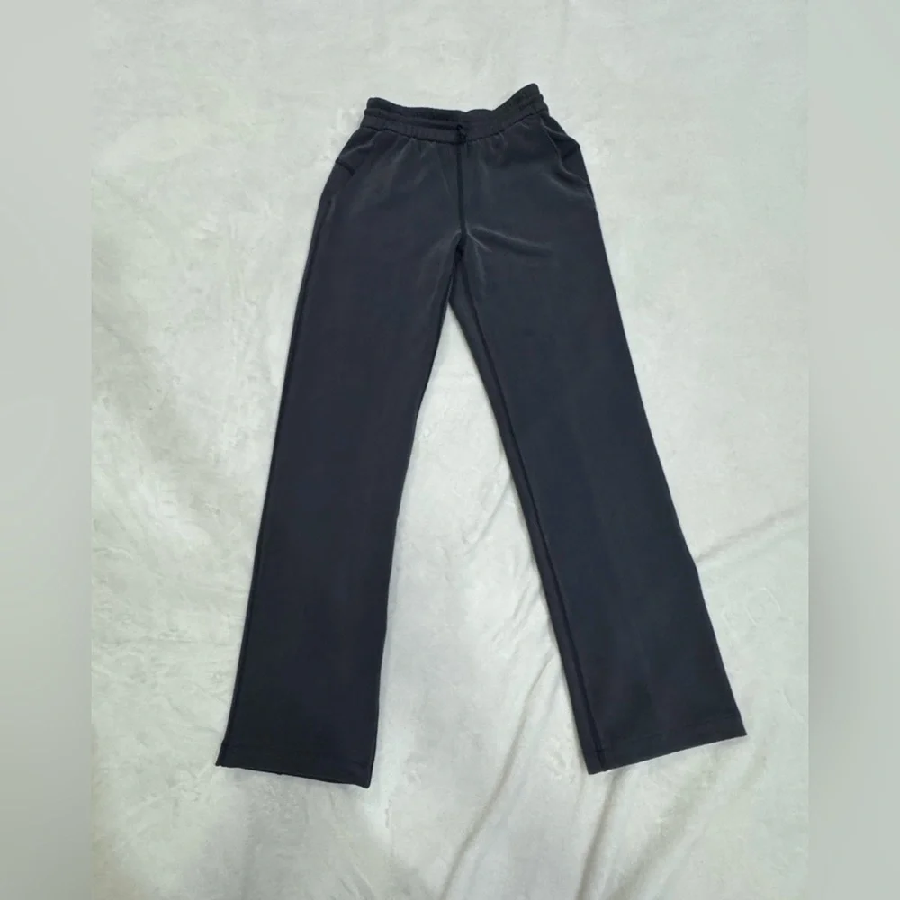 Lululemon Black Softstreme Perfectly Oversized Cropped Crew Set